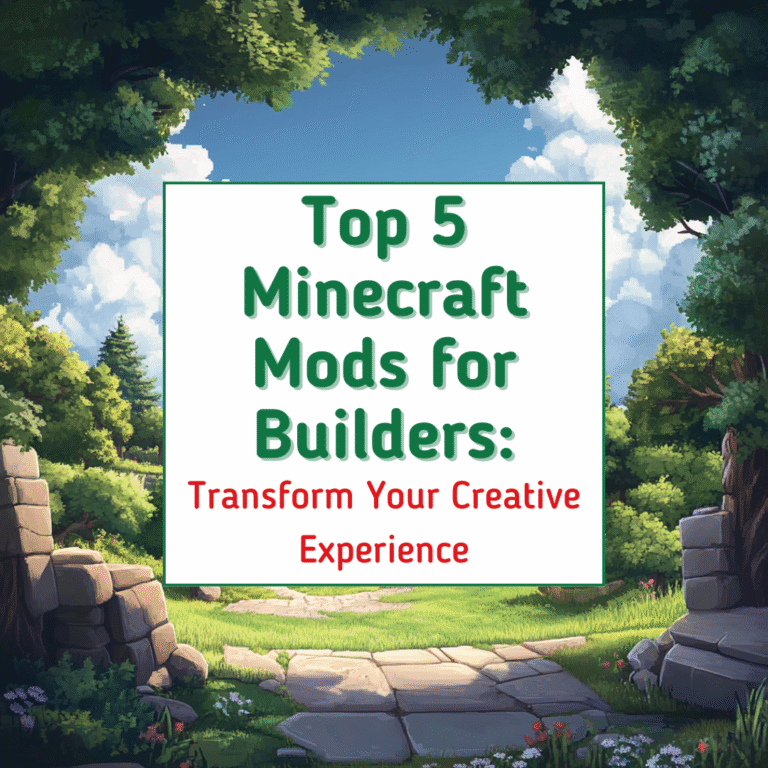 Top 5 Minecraft Mods for Builders: Transform Your Creative Experience