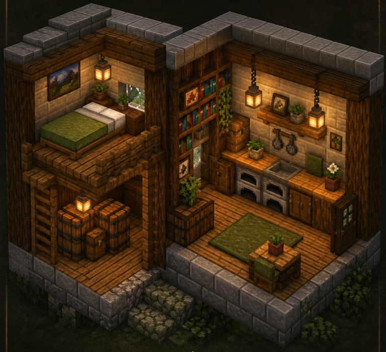Small Space, Big Impact: Minecraft Tiny Home Interiors