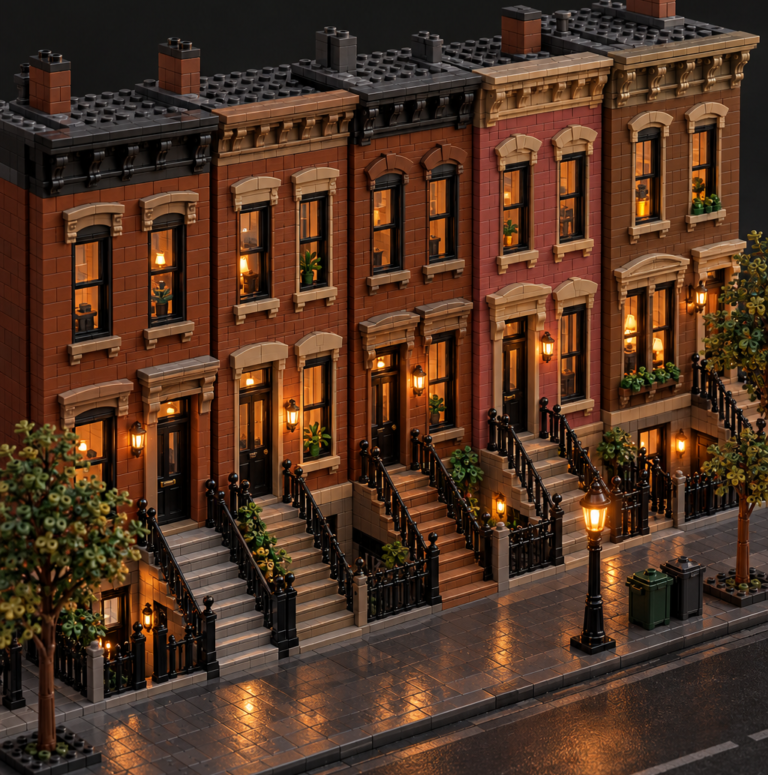 Row Houses and Brownstones: Creating Dense Lego Neighbourhoods